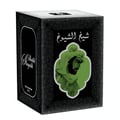 Lattafa Sheikh Al Shuyukh by Lattafa 50ml EDP Men — Black box with ornate patterns, featuring a green silhouette of a man in traditional headwear and Arabic script.