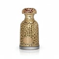 Lattafa Emeer By Lattafa Woody Scent 100ml — Gold ornate bottle with honeycomb pattern and red accents on cap, oval label