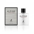 Maison Alhambra Alpine Homme Sport — White bottle and box packaging for men's fragrance, featuring a deer logo and text.
