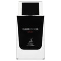 Maison Alhambra Dark Door Sport Men 100ml EDP — A clear glass bottle with a black label featuring 'DARK DOOR SPORT' in white and red text, and a deer logo above 'MAISON ALHAMBRA'. The cap is black and clear.