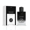 Maison Alhambra Exquisite Club By Maison Alhambra For Men 100ml — Black perfume bottle and matching box with deer logo, white background.