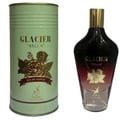 Maison Alhambra Glacier Bella EDP 100ml Women Perfume — A green cylindrical box with gold text and rose graphics sits next to a glass perfume bottle with a gradient dark to pink color and a gold cap.