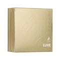 Maison Alhambra Luxe Gold oleh Maison Alhambra – 100 ml Unisex, kotak emas bertekstur timbul corak bulatan sepusat dan logo jenama.