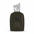 Maison Alhambra Hercules by Maison Alhambra For Him 100ml — Dark green bottle with a silver cap, featuring a circular logo with a deer and the text ALHAMBRA, and a lower emblem with two horses and the text HERCULES.