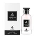 Maison Alhambra Jean Lowe Matiere — White box and pink perfume bottle with black cap and label featuring a deer logo and text.