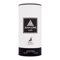 Maison Alhambra Jean Lowe Noir — White cylindrical perfume bottle with black and white label featuring a deer silhouette and text.