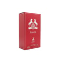Maison Alhambra Kalos by Maison Alhambra Woman 100ml — Red perfume box with white horse emblem and gold text.