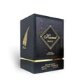 Maison Alhambra Kismet Magic by Maison Alhambra 100ml EDP Unisex — Black textured box with gold accents, featuring a diamond-shaped logo with 'Kismet MAGIC' and a golden feather detail.