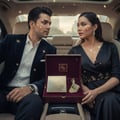 Maison Alhambra Luxe Gold by Maison Alhambra – 100 ml Unisex, pasangan dalam kereta dengan kotak hadiah berisi botol minyak wangi emas dan kompak.