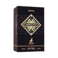 Maison Alhambra Infini Oud Joyous — Black perfume box with gold geometric art deco design and "INFINI OUD" text in a diamond shape.