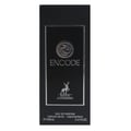 Maison Alhambra Encode By Maison Alhambra 100ml for Man — Black perfume box with silver embossed logo and text, featuring a deer silhouette and fragrance details.