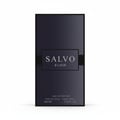 Maison Alhambra Salvo Elixir — Kotak minyak wangi biru gelap dengan jalur hitam di tengah memaparkan "SALVO ELIXIR" dalam teks putih. Teks di bahagian bawah tertulis "EAU DE PARFUM Natural Spray - Vaporisateur 60mle 2.02 FL.OZ."