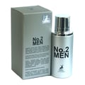 Maison Alhambra No.2 Men by Maison Alhambra 80ml EDP — Silver bottle and matching box with product details and ingredients list.