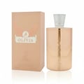 Maison Alhambra Olivia by Maison Alhambra 80ml EDP — A rose gold perfume bottle and its matching box, both featuring embossed winged deer logos and the name 'Olivia'.