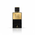 Maison Alhambra B.A.D. Homme Eau de Parfum — Black ribbed bottle with gold cap and gold label, featuring the Alhambra deer logo.