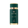 Maison Alhambra Sceptre Malachite — Green bottle with gold accents and a small purple gem on the cap.