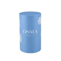 Osma Fruity O Mandarin & Amber 75ml EDP — A light blue cylindrical box with white floral patterns and the brand name 'OSMA' and product name 'Fruity O' printed in white.