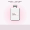 Osma Paudree F Roses & Musk 75ml EDP — Botol minyak wangi putih minimalis dengan penutup kelabu, ada label merah jambu muda dengan tulisan hitam.