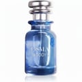 Osma Woody S Mango Leather 75ml EDP — A clear blue glass perfume bottle with a silver cap, featuring blue rose floral accents and the text 'OSMA WOODY S' in white.