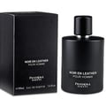 Pendora Noir En Leather by Pendora Scents 100 ml — Black textured box and black cylindrical bottle with black cap, both featuring white text.