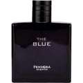 Paris Corner The Blue by Paris Corner 100ml EDP Men — A dark blue rectangular perfume bottle with a ribbed black cap. Text on the bottle reads 'THE BLUE' and 'PENDORA SCENTS'.