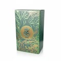 Paris Corner Khair Pistachio by Paris Corner 100ml EDP — Green box with gold leaf pattern and Arabic calligraphy logo.