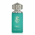 Paris Corner Khair Pistachio by Paris Corner 100ml EDP — A teal perfume bottle with an ornate silver cap, featuring gold Arabic calligraphy and text.