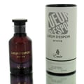 Paris Corner Lueur D Espoir Ambre by Emir Paris Corner 100ml — A dark red perfume bottle with gold text and a matching cylindrical box with grey text and a lion logo.