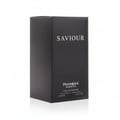 Paris Corner Saviour by Paris Corner Pendora 100ml Men — Kotak wangian hitam dengan panel sisi berjalur dan tulisan putih 'SAVIOUR' serta 'PENDORA SCENTS EAU DE PARFUM'.