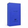 Rue Broca On Time Pour Homme EDP Men 100ml — Kotak biru berbentuk segi empat untuk wangian lelaki, tertulis 'ON TIME' dalam teks hitam di bahagian atas dan logo Rue Broca serta butiran produk di bahagian bawah.