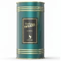 Volare Le Beau Gladiator Twilight — Teal cylindrical perfume bottle with gold accents and a black label featuring gold chain border, bird logo, and text.