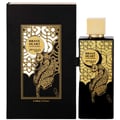 Zimaya Brave Heart EDP 100ml Unisex — Black box and bottle with gold leopard and geometric pattern, gold cap.