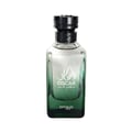 Zimaya Oscar by Zimaya 100ml EDP Men — A clear glass perfume bottle with a green gradient base and a black castle-like cap, featuring Arabic script and 'OSCAR eau de parfum' text.