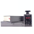 Zimaya Cult by Zimaya 100ml EDP Men — Kotak kelabu bentuk buku dengan penanda buku merah, kotak kelabu lain di bawah, dan botol minyak wangi kelabu berlabel hitam dan merah.