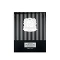 Zimaya Phantom Paragon by Zimaya EDP 100ml Man — Black and white striped box with a silver crest and text.