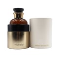 Zimaya Night Shadow by Zimaya 100ml EDP Unisex — Amber glass perfume bottle with gold and black accents, next to a white cylindrical box with gold text.