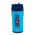 Zimaya Andalusi Blue by Zimaya 100ml EDP Men — Cylindrical blue and navy blue gift box with intricate Arabic-inspired pattern and gold accents, featuring the brand name 'ANDALUSI' and 'naya' logo.