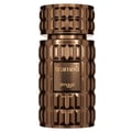 Zimaya Tiramisu Coco EDP Unisex — A bronze-colored perfume bottle with a textured geometric pattern and a gold label reading 'tiramisu coco' and 'zimaya'.