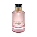 Zimaya Rose of Dreams by Zimaya 100ml EDP Women — Pink perfume in a clear glass bottle with gold accents and a black cap, featuring the text 'ROSE OF DREAMS zimaya' in gold.