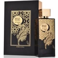 Zimaya Brave Heart by Zimaya EDP 100ml Unisex — Black box and bottle with gold geometric pattern and leopard illustration, gold cap