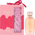 Zimaya Only You by Zimaya Perfume Elixir 100ML EDP — Pink gift box with rose designs and a window showing pink soap roses, next to a peach-colored perfume bottle with a gold and pink scalloped cap.