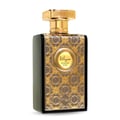 Zimaya Siada Nova by Zimaya 100 ml EDP — Rectangular black perfume bottle with ornate gold patterned front and gold cap, featuring Arabic and English text.