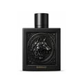 Rayhaan Wolf by Rayhaan 100ml EDP for Men — A black square perfume bottle with a detailed embossed wolf head design on the front and the brand name 'RAYHAAN' at the bottom.